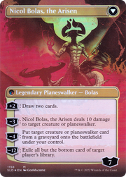 Nicol Bolas, the Ravager // Nicol Bolas, the Arisen (SLD-1158) - Secret Lair Drop (Borderless) Foil