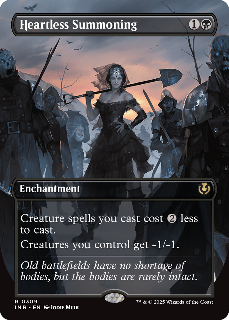 Heartless Summoning (Borderless) (INR-309) - Innistrad Remastered: (enchantment) (Borderless) Foil