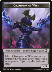 Champion of Wits (TNCC-014) - New Capenna Commander Tokens Foil