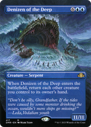Denizen of the Deep (DMR-417) - Dominaria Remastered (Borderless) Foil