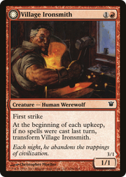 Village Ironsmith // Ironfang (ISD-168) - Innistrad: (Double Faced Transform) Foil