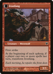 Village Ironsmith // Ironfang (ISD-168) - Innistrad: (Double Faced Transform)