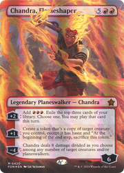 Chandra, Flameshaper (Borderless) (Mana Foil) (FDN-420) - Foundations (Borderless) Foil