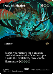 Nature's Rhythm (TDM-349) - Tarkir: Dragonstorm: (Showcase) (Borderless)