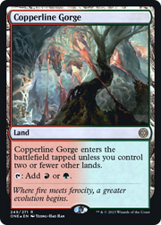 Copperline Gorge (PRE-249S) - Phyrexia: All Will Be One Promos Foil