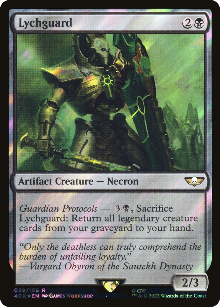 Lychguard (40K-039) - Warhammer 40,000 Commander Foil
