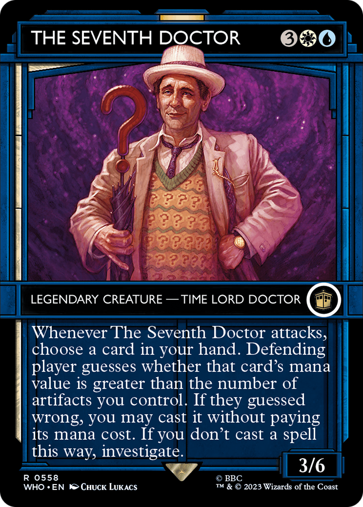 The Seventh Doctor (WHO-558) - Doctor Who: (Showcase) (Borderless)