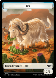 Ox (TOTJ-003) - Outlaws of Thunder Junction Tokens Foil