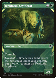 Territorial Scythecat (ZNR-310) - Zendikar Rising: (Showcase) Foil