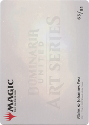 Plains // Plains (ADMU-063) - Dominaria United Art Series (Borderless) Foil
