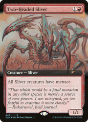Two-Headed Sliver (SLD-646) - Secret Lair Drop: (Extended Art) Foil