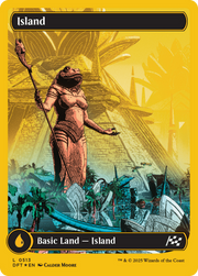 Island (DFT-513) - Aetherdrift: (Full Art) Foil