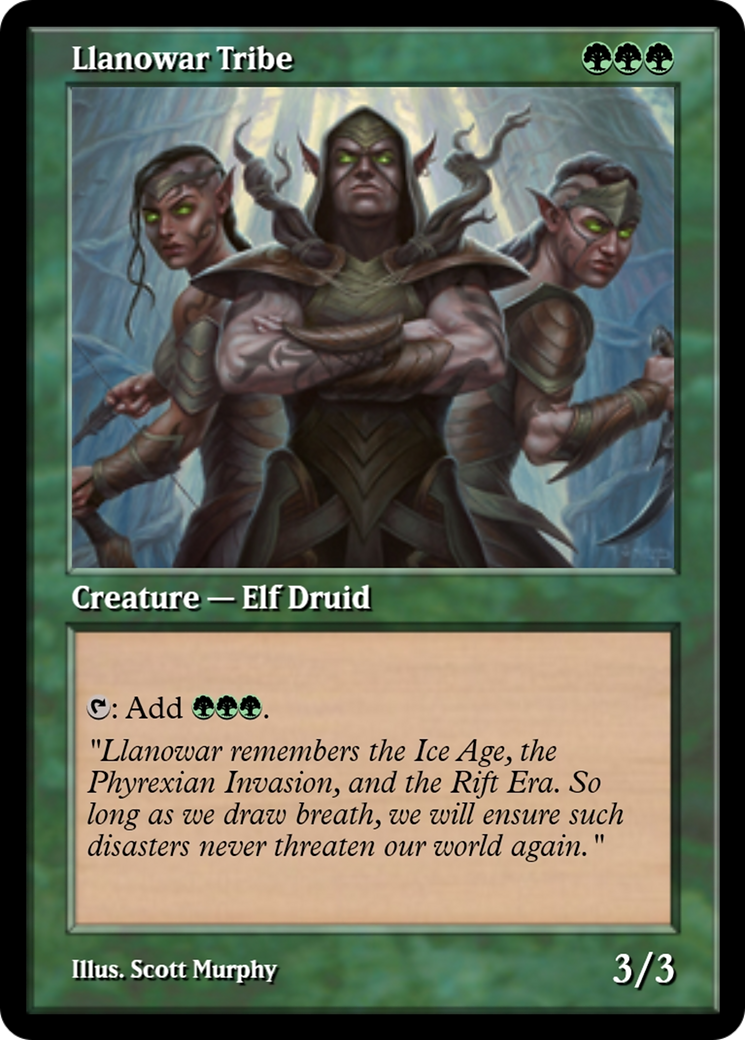Llanowar Tribe (PRM-91317) - Magic Online Promos Foil