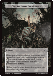 You Are Unworthy of Mercy (A:DSC-359) - Duskmourn: House of Horror Commander