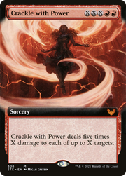 Crackle with Power (STX-308) - Strixhaven: School of Mages: (Extended Art)