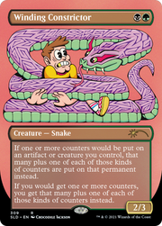 Winding Constrictor (SLD-309) - Secret Lair Drop (Borderless) Etched Foil