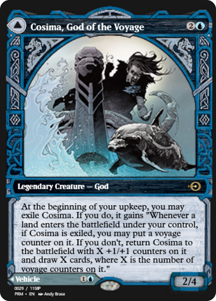 Cosima, God of the Voyage // The Omenkeel (PRM-88258) - Magic Online Promos Foil