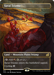 Savai Triome (IKO-312) - Ikoria: Lair of Behemoths: (Showcase) (Borderless) Foil