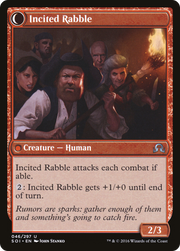 Town Gossipmonger // Incited Rabble (SOI-046) - Shadows over Innistrad: (Double Faced Transform)
