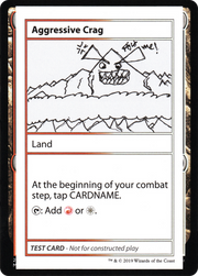 Aggressive Crag (CMB1-112) - Mystery Booster Playtest Cards 2021