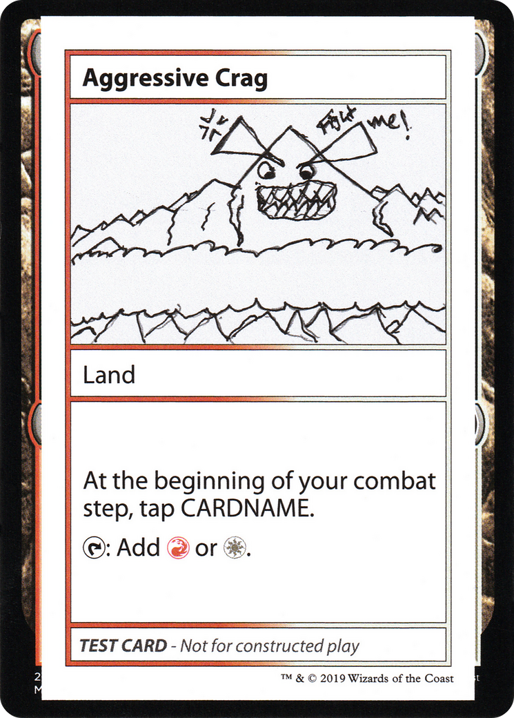 Aggressive Crag (CMB1-112) - Mystery Booster Playtest Cards 2021