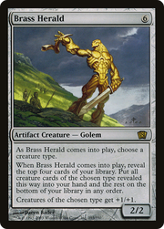 Brass Herald (8ED-293★) - Eighth Edition Foil