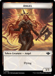 Angel (TOTJ-002) - Outlaws of Thunder Junction Tokens Foil