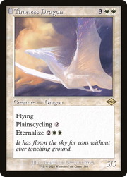 Timeless Dragon (MH2-388) - Modern Horizons 2: (tombstone) Etched Foil