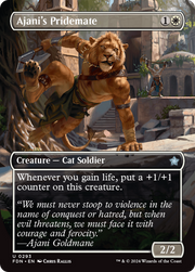 Ajani's Pridemate (Borderless) (FDN-293) - Foundations (Borderless) Foil