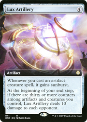Lux Artillery (ONC-041) - Phyrexia: All Will Be One Commander: (Extended Art) Foil