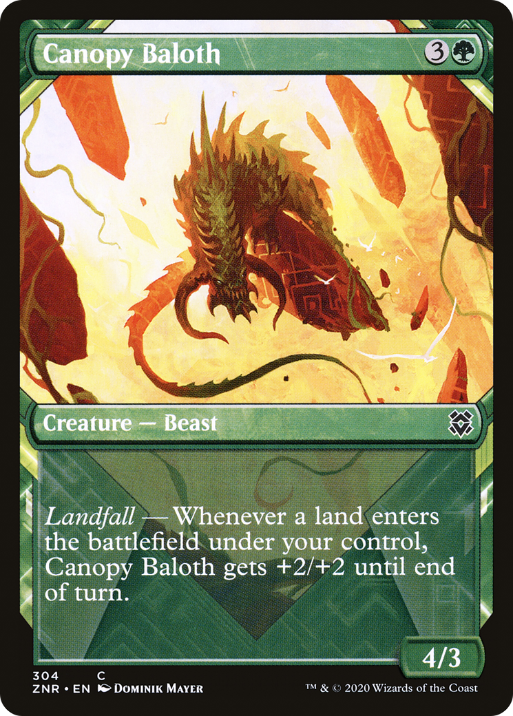 Canopy Baloth (ZNR-304) - Zendikar Rising: (Showcase)