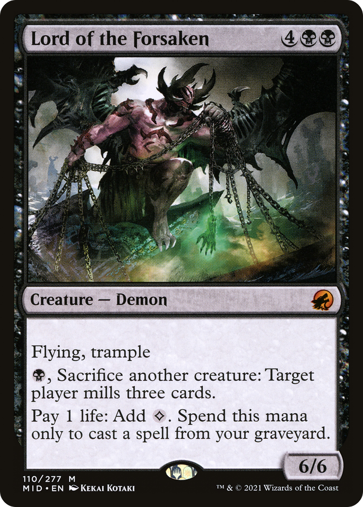Lord of the Forsaken (MID-110) - Innistrad: Midnight Hunt Foil