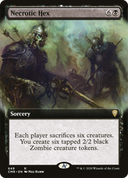 Necrotic Hex (CMR-649) - Commander Legends: (Extended Art)