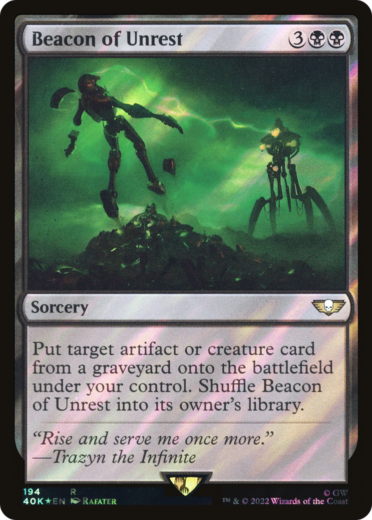 Beacon of Unrest (40K-194) - Warhammer 40,000 Commander Foil