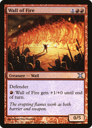 Wall of Fire (10E-247★) - Tenth Edition Foil