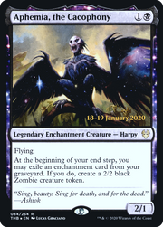 Aphemia, the Cacophony (PRE-84S) - Theros Beyond Death Promos: (enchantment) Foil