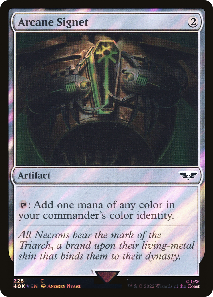 Arcane Signet (40K-228) - Warhammer 40,000 Commander Foil