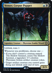 Venser, Corpse Puppet (PRE-219S) - Phyrexia: All Will Be One Promos Foil