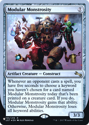 Modular Monstrosity (LIST-059) - The List (Unfinity Foil Edition) Foil