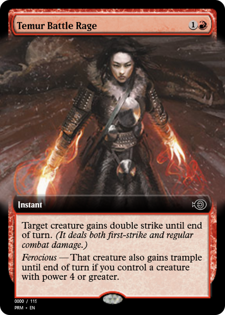 Temur Battle Rage (PRM-86144) - Magic Online Promos Foil
