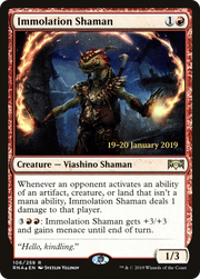 Immolation Shaman (PRE-106S) - Ravnica Allegiance Promos Foil