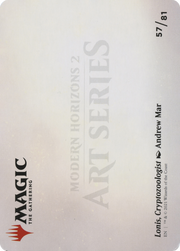 Lonis, Cryptozoologist // Lonis, Cryptozoologist (AMH2-057) - Modern Horizons 2 Art Series (Borderless) Foil