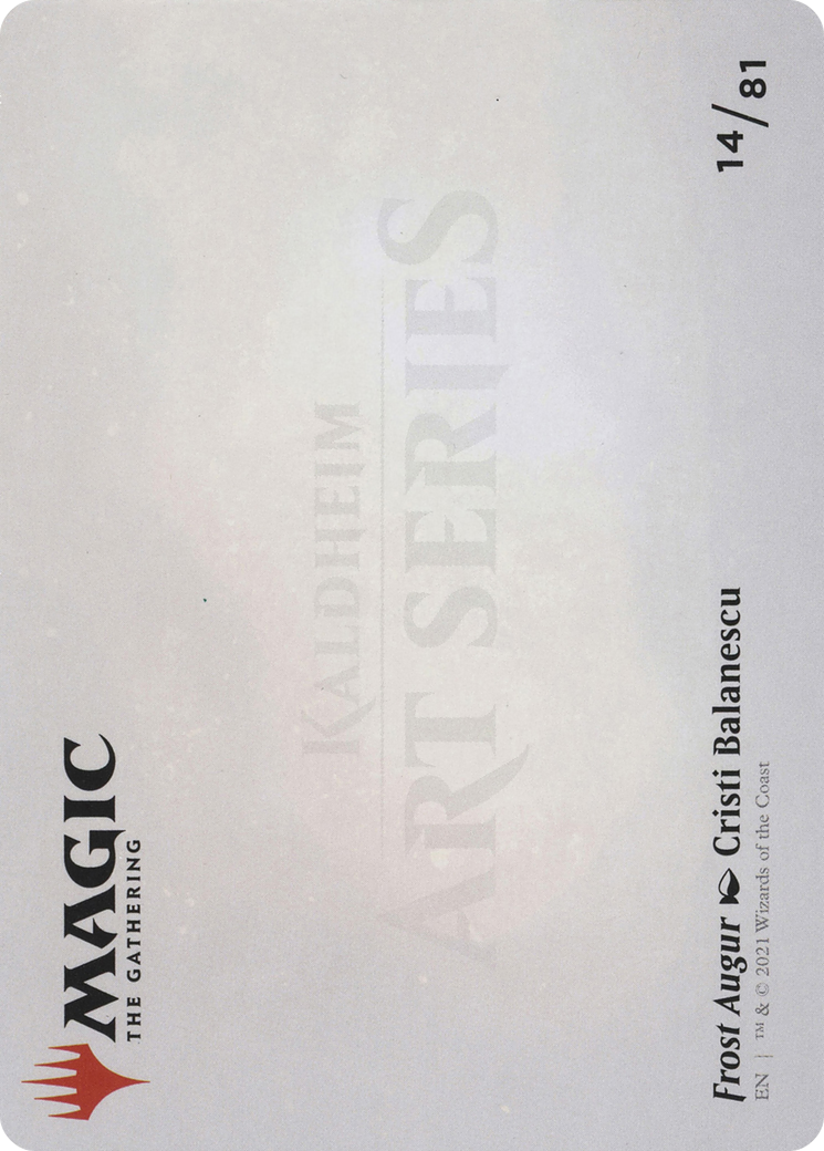 Frost Augur // Frost Augur (AKHM-014) - Kaldheim Art Series (Borderless) Foil