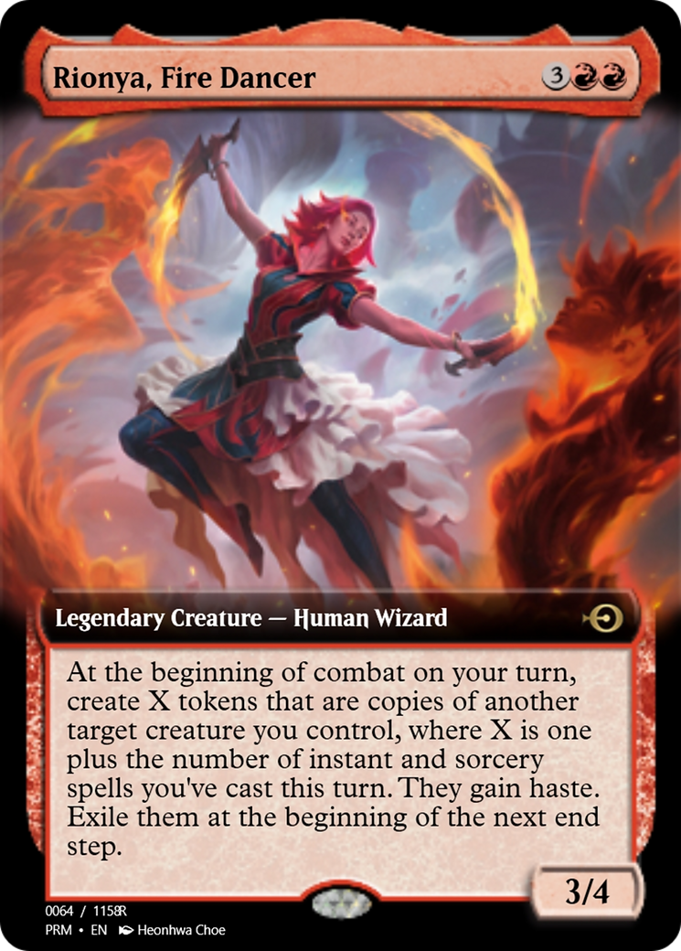 Rionya, Fire Dancer (PRM-90100) - Magic Online Promos