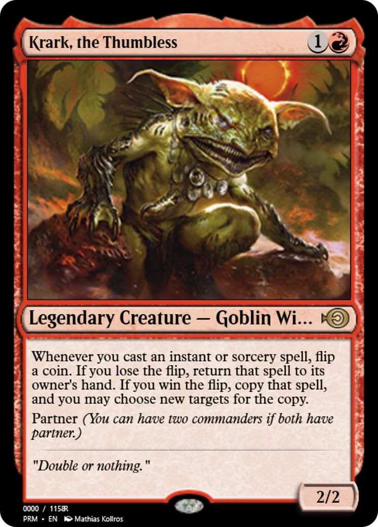 Krark, the Thumbless (PRM-86240) - Magic Online Promos
