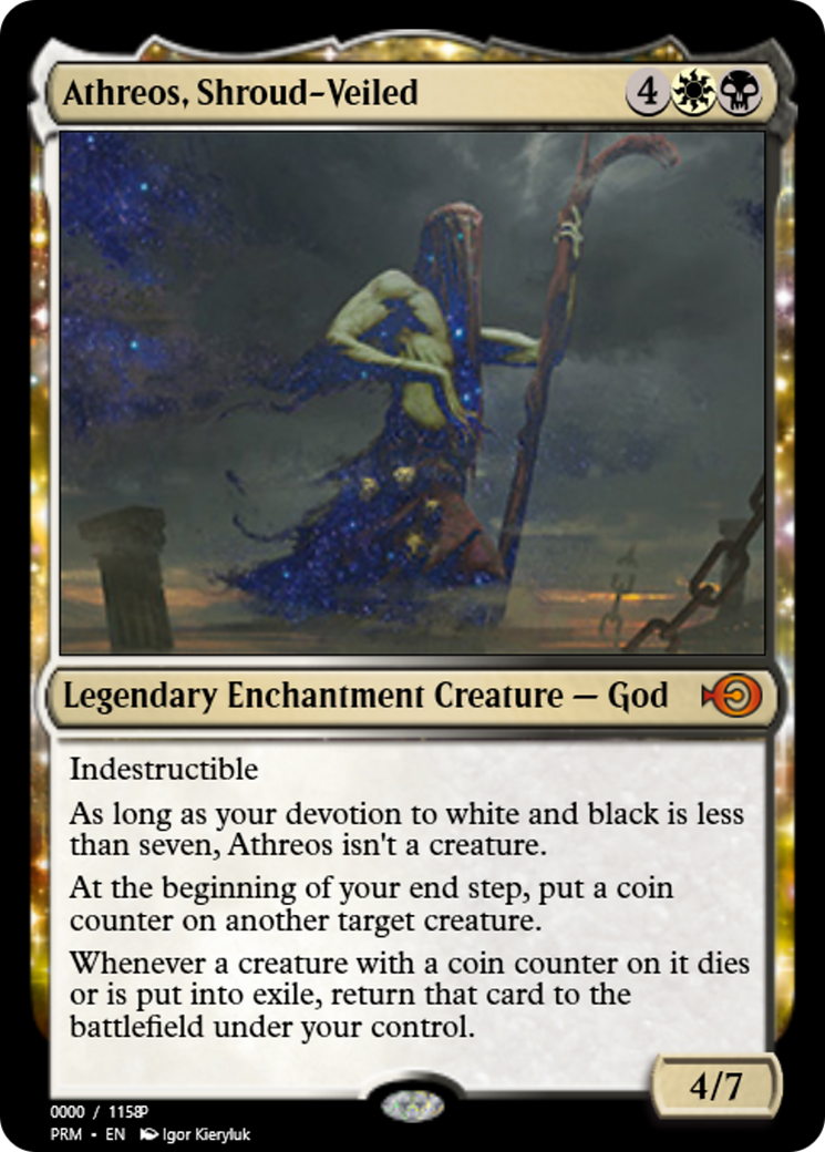 Athreos, Shroud-Veiled (PRM-79979) - Magic Online Promos: (enchantment) Foil