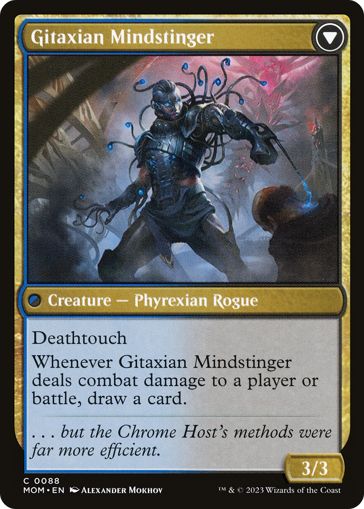 Aetherblade Agent // Gitaxian Mindstinger (MOM-088) - March of the Machine