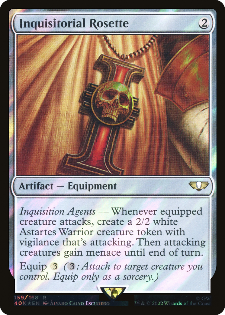 Inquisitorial Rosette (40K-159) - Warhammer 40,000 Commander Foil