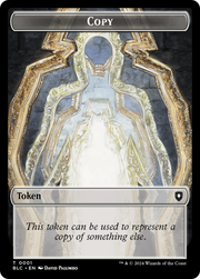 Copy (TBLC-001) - Bloomburrow Commander Tokens Foil