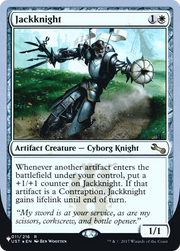 Jackknight (LIST-005) - The List (Unfinity Foil Edition) Foil